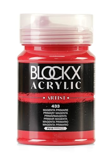 Blockx 65433BXC - Dose 500ml, feine Acrylfarbe, Acrylic Artist, halbdeckend und satiniert, PV 19 Primärmagenta, 1 Stück Blockx 65433BXC - Dose 500ml, feine Acrylfarbe, Acrylic Artist, halbdeckend und satiniert, PV 19 Primärmagenta, 1 Stück von Blockx