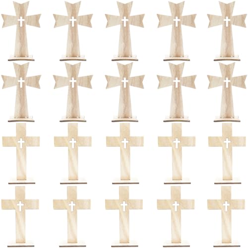 20pcs Holzkreuze für Kunsthandwerk 4x3x0, 1 Zoll kreatives Holzkreuz -Mittelstücke für Tische Wohndekorationen, Kreuze, Kreuze 20pcs Holzkreuze für Kunsthandwerk 4x3x0, 1 Zoll kreatives Holzkreuz -Mittelstücke für Tische Wohndekorationen, Kreuze, Kreuze von Blogiiup