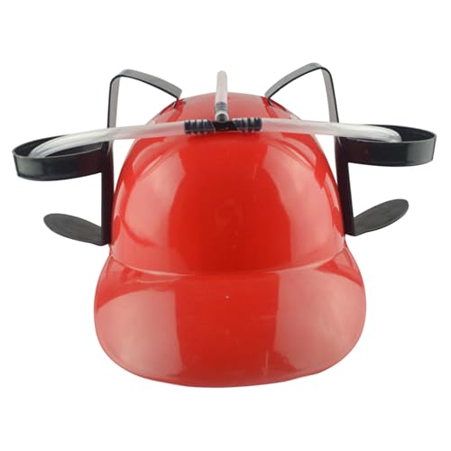 Blogiiup Bierhut trinken Hut Fun Drink Hut Safer Plastik -Trinkhelm mit Dose Halter und Stroh, lustiger Hut für Bier Soda Party Fußballspiele Neuheit Geschenk rot Blogiiup Bierhut trinken Hut Fun Drink Hut Safer Plastik -Trinkhelm mit Dose Halter und Stroh, lustiger Hut für Bier Soda Party Fußballspiele Neuheit Geschenk rot von Blogiiup