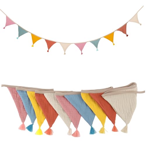 Blogiiup Flag -Banner, 2pcs Bunting Banner, Dreieck Pennant mit Quasten 10 Flaggen hängende Vintage Stoff Bunting für Weihnachten Geburtstag Babyparty Jubiläum Style2, Dreieck Blogiiup Flag -Banner, 2pcs Bunting Banner, Dreieck Pennant mit Quasten 10 Flaggen hängende Vintage Stoff Bunting für Weihnachten Geburtstag Babyparty Jubiläum Style2, Dreieck von Blogiiup