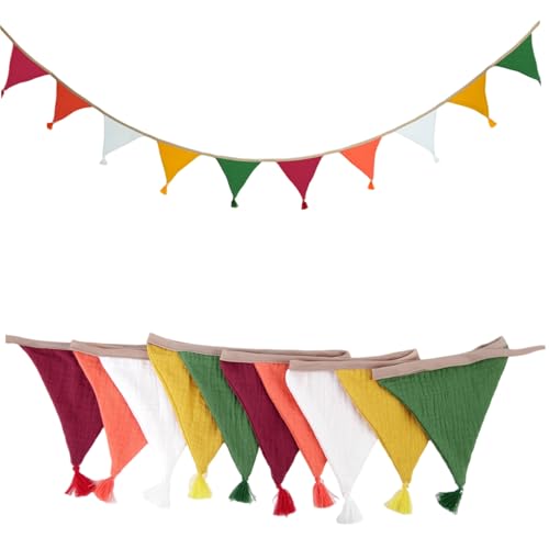 Blogiiup Flag -Banner, 2pcs Bunting Banner, Dreieck Pennant mit Quasten 10 Flags hängen Vintage Stoff Bunting für Weihnachten Geburtstag Babyparty Jubiläumsstil, Dreieck Blogiiup Flag -Banner, 2pcs Bunting Banner, Dreieck Pennant mit Quasten 10 Flags hängen Vintage Stoff Bunting für Weihnachten Geburtstag Babyparty Jubiläumsstil, Dreieck von Blogiiup