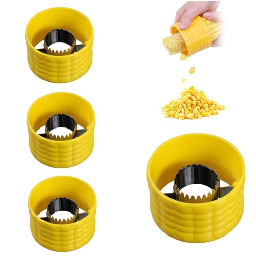 Blogiiup Maisschäler, Mais -Cob -Stripper, 4PCS Edelstahl Mais Stripper für Mais auf dem Kugel, manueller Rotation Maisschäler, 2,9 x 1.9 Mais am COB -Entferner für die Heimküche Blogiiup Maisschäler, Mais -Cob -Stripper, 4PCS Edelstahl Mais Stripper für Mais auf dem Kugel, manueller Rotation Maisschäler, 2,9 x 1.9 Mais am COB -Entferner für die Heimküche von Blogiiup