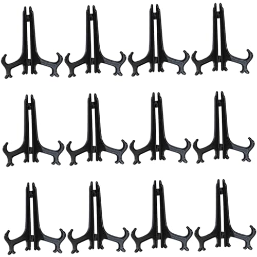 Plattenanzeigeständer, 12 pcs Plattenständer, 4 Zoll schwarze Kunststoff -Gäste -Ständer moderner Fotohalter Bilderrahmenbuch für Geburtstage, Tische Plattenanzeigeständer, 12 pcs Plattenständer, 4 Zoll schwarze Kunststoff -Gäste -Ständer moderner Fotohalter Bilderrahmenbuch für Geburtstage, Tische von Blogiiup