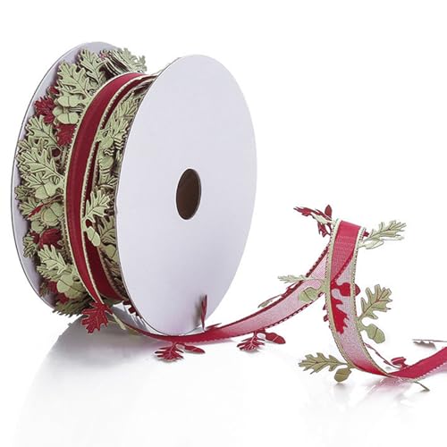 Weihnachtsband, Band für Geschenkpackung 2 Zoll x 22 yd breites Stoff Weihnachten mit Blatt lustige DIY -Bänder für Handwerk Geschenk Hochzeit Valentinstag Partydekor, Bänder für Handwerks Weihnachtsband, Band für Geschenkpackung 2 Zoll x 22 yd breites Stoff Weihnachten mit Blatt lustige DIY -Bänder für Handwerk Geschenk Hochzeit Valentinstag Partydekor, Bänder für Handwerks von Blogiiup