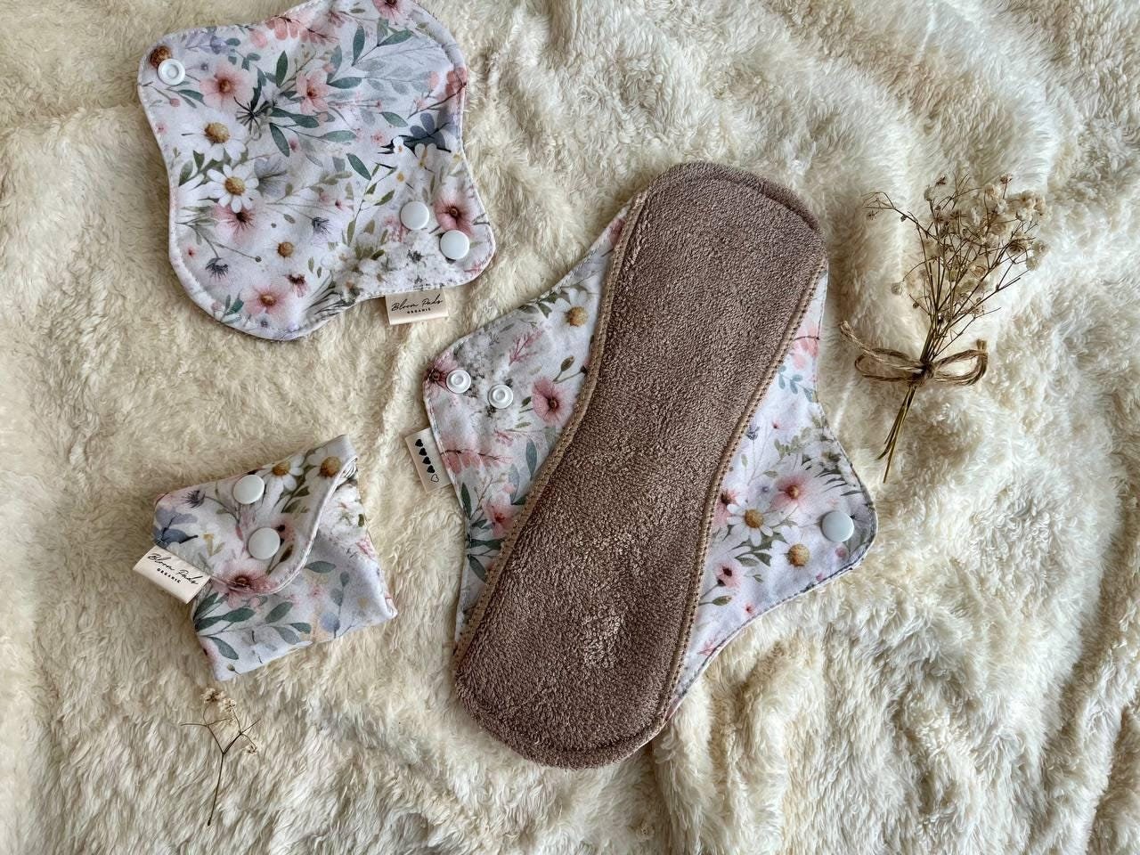 Bio Bambus Stoffbinden, Wiederverwendbare Slipeinlagen, Damenbinden, 3Er Set, Stoffbinden - Alle Größen Verfügbar, Zero Waste Geschenk Für Frauen Bio Bambus Stoffbinden, Wiederverwendbare Slipeinlagen, Damenbinden, 3Er Set, Stoffbinden - Alle Größen Verfügbar, Zero Waste Geschenk Für Frauen von BloomPads