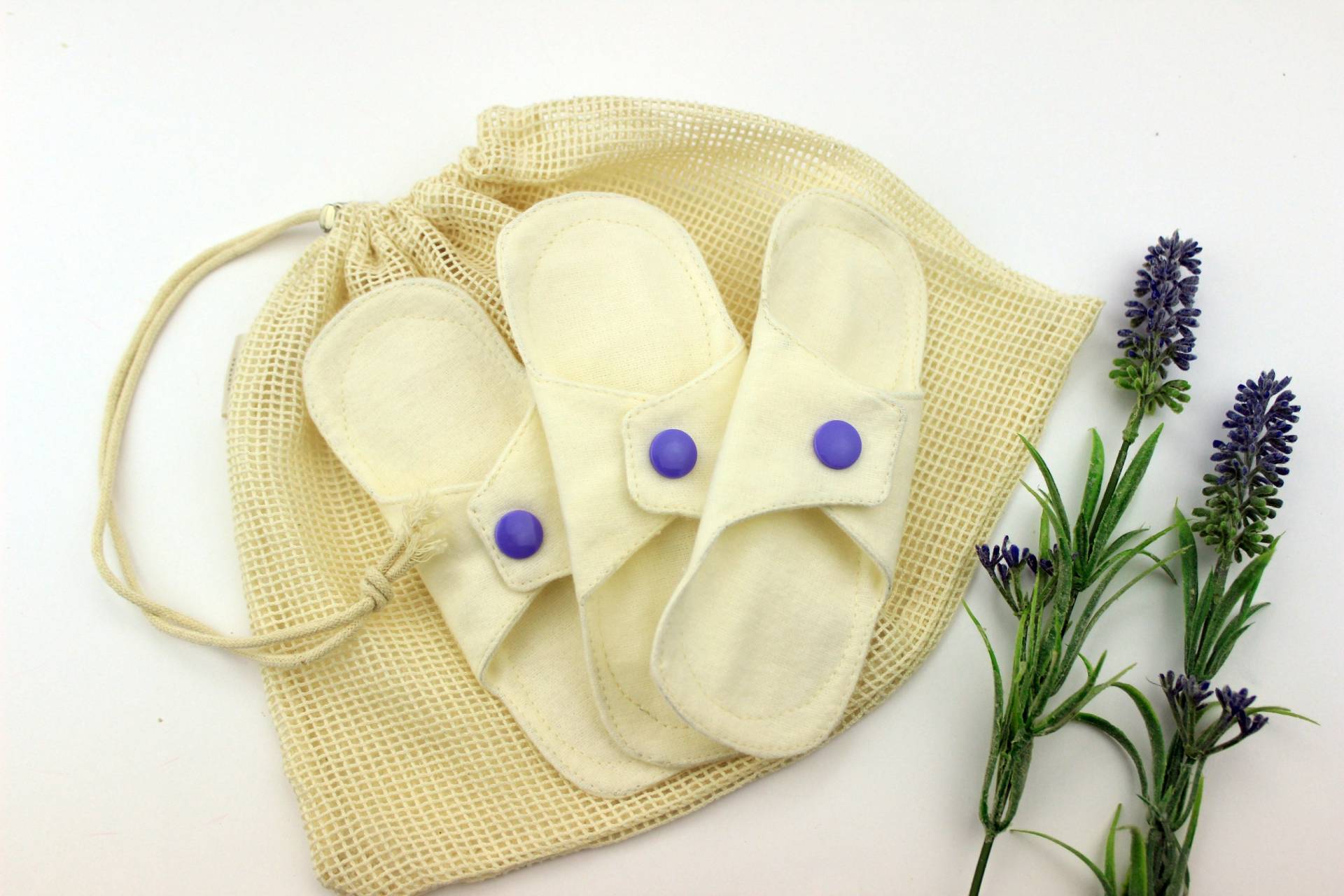 Bio Baumwolle Slipeinlagen 6 "Oder 8", Ungebleichte Flanell Stoffpads Täglichen Gebrauch, Zero Waste Frauen Produkte von BloomPads
