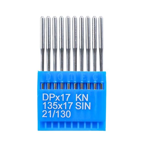 Blooy DPX17 (KN) Nadel für Nähmaschinen für Gehfuß/Kettenstich-Nähmaschinen SY3355 135X17 SY3357 (100 Stück) (Größe 21) von Blooy