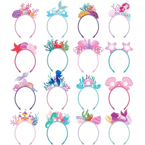 Blosssound Meerjungfrau-Stirnbänder, Filz, unter dem Meer, Haarschmuck, Meerestier-Kopfschmuck, Unterwasser-Stirnband, Großpackung für Meerjungfrauen, Ozean, Partygeschenke, Foto-Requisiten, Blosssound Meerjungfrau-Stirnbänder, Filz, unter dem Meer, Haarschmuck, Meerestier-Kopfschmuck, Unterwasser-Stirnband, Großpackung für Meerjungfrauen, Ozean, Partygeschenke, Foto-Requisiten, von Blosssound