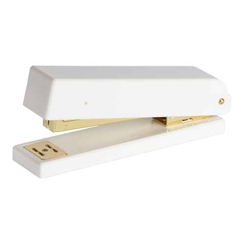 Heftgerät in Weiß und Gold Heftgerät in Weiß und Gold von Blu Monaco