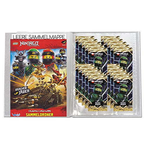 Blue Ocean Lego Ninjago - Serie 4 Trading Cards - 1 Leere Sammelmappe + 20 Booster - Deutsch von Blue Ocean