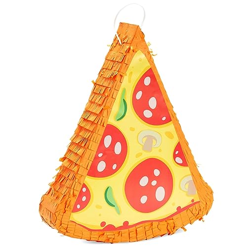 Pizza Party-Piñata für Geburtstag, Kinderfeste, Vatertag, 42 x 34 x 8 cm von Blue Panda