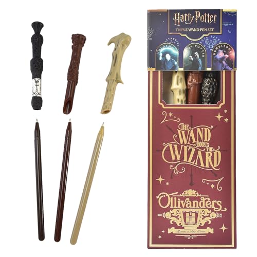 Harry Potter Zauberstab-Stift 3er Set, Schreibwaren zum Schreiben, Geschenke und Merchandise Harry Potter Zauberstab-Stift 3er Set, Schreibwaren zum Schreiben, Geschenke und Merchandise von Blue Sky Studios