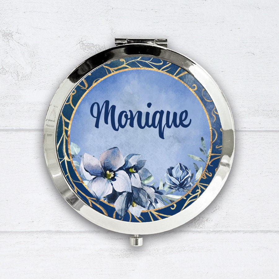 Personalisierter Kompaktspiegel - Personalisiertes Brautjungfer Geschenk Blaumeer von BlueBoxGiftsAU