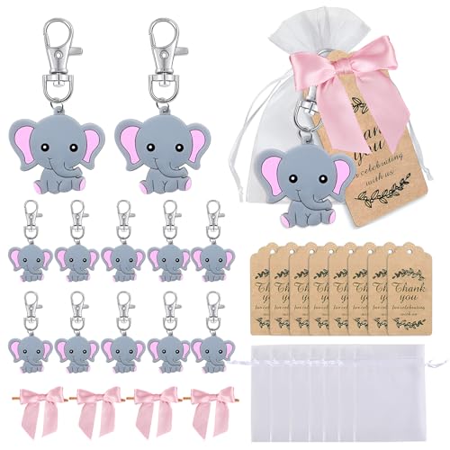 BlueXP 20 Stück Gastgeschenke Taufe Mädchen Elefant Schlüsselanhänger Konfirmation Gast Geschenk für Gäste Hochzeit Taufe Anhänger mit Organza Säckchen Kardieren Dankeschön für Baby Shower Kommunion BlueXP 20 Stück Gastgeschenke Taufe Mädchen Elefant Schlüsselanhänger Konfirmation Gast Geschenk für Gäste Hochzeit Taufe Anhänger mit Organza Säckchen Kardieren Dankeschön für Baby Shower Kommunion von BlueXP