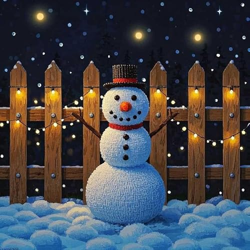 Bluehurric Kreuzstich Stickerei Set Vorgedruckt erwachsene anfanger Schneemann in der Nacht Anself DIY Starter Stickbild Handwerk11CT Geschenk Heimdekoration Bluehurric Kreuzstich Stickerei Set Vorgedruckt erwachsene anfanger Schneemann in der Nacht Anself DIY Starter Stickbild Handwerk11CT Geschenk Heimdekoration von Bluehurric