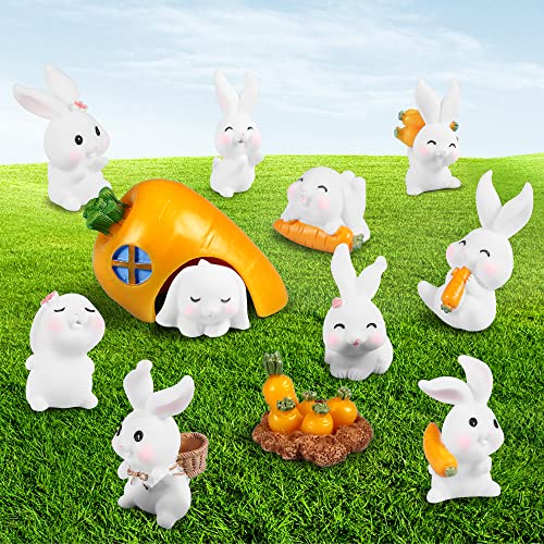 12 Stücke Miniatur Kaninchen Figuren Osterhasen,Mini Harz Kaninchen Osterdeko,Dekofiguren zur Osterdekoration,Osterdekoration Kleines Geschenk für Kinder Feengarten Landschaft Bonsai Frühling Deko 12 Stücke Miniatur Kaninchen Figuren Osterhasen,Mini Harz Kaninchen Osterdeko,Dekofiguren zur Osterdekoration,Osterdekoration Kleines Geschenk für Kinder Feengarten Landschaft Bonsai Frühling Deko von Bluelves