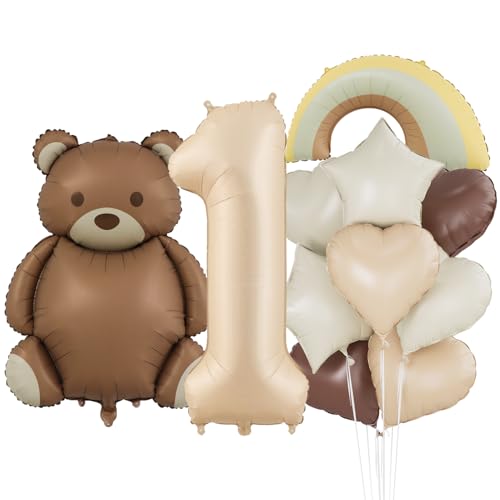 Bär Geburtstagsdeko 1 Jahr Junge,Bären Ballon 1.Geburtstag Junge,Bären Luftballon deko 1.Geburtstag,1 Jahre Kindergeburtstag Deko für Junge Mädchen,Bär Birthday Deko Bär Geburtstagsdeko 1 Jahr Junge,Bären Ballon 1.Geburtstag Junge,Bären Luftballon deko 1.Geburtstag,1 Jahre Kindergeburtstag Deko für Junge Mädchen,Bär Birthday Deko von Bluelves