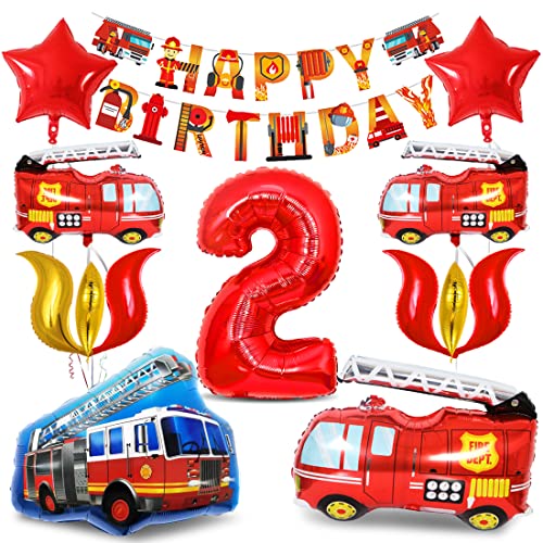 Bluelves Feuerwehrauto 2 Geburtstag Luftballon, Kindergeburtstag Feuerwehrauto Deko, 2 Geburtstag Feuerwehrauto Dekoration, Junge Kindergeburtstag Deko Feuerwehrmann, Folienballon Luftballon Bluelves Feuerwehrauto 2 Geburtstag Luftballon, Kindergeburtstag Feuerwehrauto Deko, 2 Geburtstag Feuerwehrauto Dekoration, Junge Kindergeburtstag Deko Feuerwehrmann, Folienballon Luftballon von Bluelves