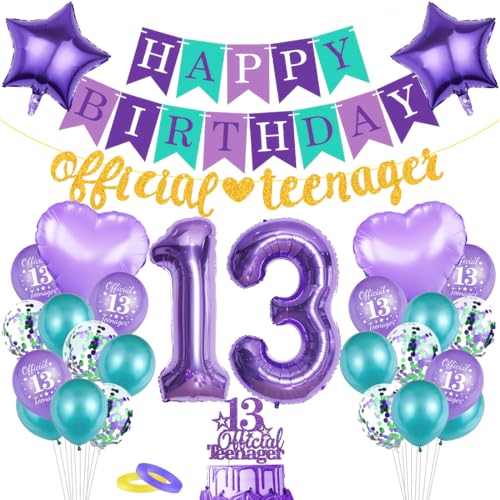 Bluelves Luftballon Geburtstagsdeko 13 Jahr, Riesen Folienballon Zahl 13, Happy Birthday Girlande 13 Bluelves Luftballon Geburtstagsdeko 13 Jahr, Riesen Folienballon Zahl 13, Happy Birthday Girlande 13 von Bluelves