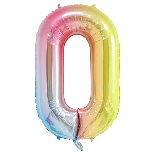 Luftballon 0 Geburtstag, Folienballon 0 Mehrfarbig Pastell, XXL 100cm Riesen Geburtstag Zahl 0 Ballon 40", Zahlenballon 0 Rosa zum Geburtstagdeko Mädchen Luftballon 0 Geburtstag, Folienballon 0 Mehrfarbig Pastell, XXL 100cm Riesen Geburtstag Zahl 0 Ballon 40", Zahlenballon 0 Rosa zum Geburtstagdeko Mädchen von Bluelves