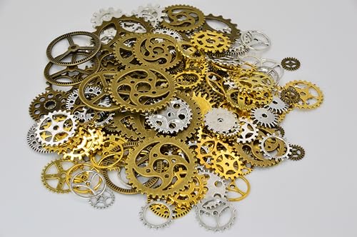 Steampunk Zahnräder 300g - Vintage Zahnraeder zum Basteln Metall - Bronze, Gold, Silber Steampunk Zahnräder 300g - Vintage Zahnraeder zum Basteln Metall - Bronze, Gold, Silber von Blümelhuber
