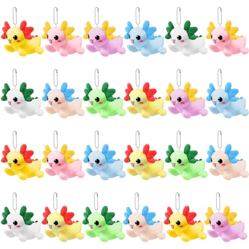 Blueweenly Axolotl-Schlüsselanhänger, Kawaii-Tier-Schlüsselanhänger, 10,2 cm, kleines Tier-Ornament, Geschenke, Großpackung, niedliches Axolotl-Partyzubehör für Rucksäcke, Taschen, Schlüsselanhänger Blueweenly Axolotl-Schlüsselanhänger, Kawaii-Tier-Schlüsselanhänger, 10,2 cm, kleines Tier-Ornament, Geschenke, Großpackung, niedliches Axolotl-Partyzubehör für Rucksäcke, Taschen, Schlüsselanhänger von Blueweenly