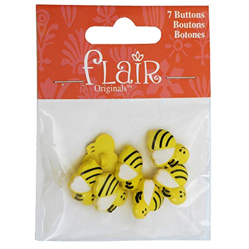 Blumenthal Lansing Bumble Bee Hummel-Knöpfe, Kunststoff, 7 von Blumenthal Lansing
