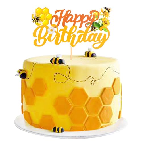 1 x Cupcake-Topper mit Bienen-Motiv von Blumomon