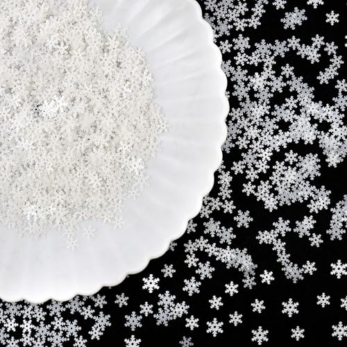 1650 Stück DIY Winter Schneeflocken Dekoration Hochzeit Weihnachten Winter Party Dekoration Geburtstag Party Bunte Konfetti Scraps Dekoration Glitzer Schneeflocke Farbige Konfetti Tischdekorationen 1650 Stück DIY Winter Schneeflocken Dekoration Hochzeit Weihnachten Winter Party Dekoration Geburtstag Party Bunte Konfetti Scraps Dekoration Glitzer Schneeflocke Farbige Konfetti Tischdekorationen von Blumomon