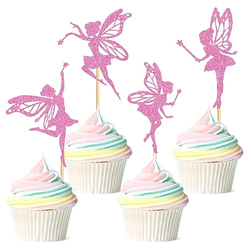 24 Stück Fee Cupcake Topper Blumen Fee Kuchen Topper Picks Mädchen Kuchen Topper Dekoration Feen Geburtstag Kuchen Topper Cupcake Topper für Kindergeburtstag Party Babyparty Dekoration 24 Stück Fee Cupcake Topper Blumen Fee Kuchen Topper Picks Mädchen Kuchen Topper Dekoration Feen Geburtstag Kuchen Topper Cupcake Topper für Kindergeburtstag Party Babyparty Dekoration von Blumomon