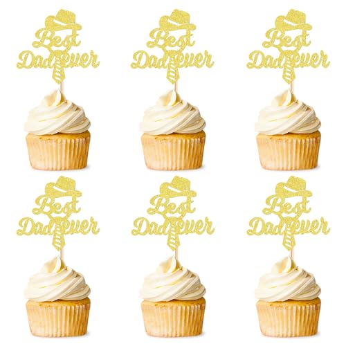 24 Stück Papas Geburtstag Cupcake Topper Black Glitter Love Dad Cupcake Beste Dad Geburtstagsdekoration Vaters Geburtstagsparty Zubehör 24 Stück Papas Geburtstag Cupcake Topper Black Glitter Love Dad Cupcake Beste Dad Geburtstagsdekoration Vaters Geburtstagsparty Zubehör von Blumomon