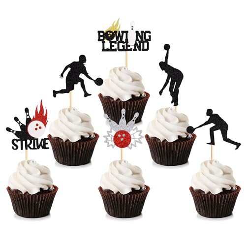 Blumomon 24 Pcs Bowling Sport Kuchen Dekoration Bowling Sport Cupcake Topper Sport Themed Party Dekoration Passend Für Bowling Sportler Periphere Aktivitäten Dekoration Blumomon 24 Pcs Bowling Sport Kuchen Dekoration Bowling Sport Cupcake Topper Sport Themed Party Dekoration Passend Für Bowling Sportler Periphere Aktivitäten Dekoration von Blumomon