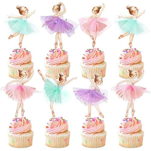 Blumomon 24 Stück Ballerina Cupcake Toppers Ballett Mädchen Cupcake Toppers Ballett Cupcake Dekoration Picks Für Ballerina Thema Baby Dusche Geburtstag Party Kuchen Dekoration Zubehör Blumomon 24 Stück Ballerina Cupcake Toppers Ballett Mädchen Cupcake Toppers Ballett Cupcake Dekoration Picks Für Ballerina Thema Baby Dusche Geburtstag Party Kuchen Dekoration Zubehör von Blumomon