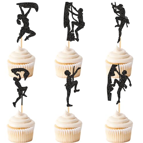 Blumomon 24 Stück Felsklettern Cupcake Topper Felsklettern Tortenaufsatz Sport Kuchen Dekoration für Felsklettern Party Dekoration Sport im Freien Party Dekoration Blumomon 24 Stück Felsklettern Cupcake Topper Felsklettern Tortenaufsatz Sport Kuchen Dekoration für Felsklettern Party Dekoration Sport im Freien Party Dekoration von Blumomon