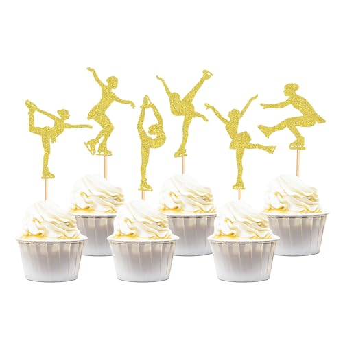 Blumomon 24 Stück Glitter Eiskunstlauf Cupcake Toppers Mädchen Eiskunstlauf Cupcake Toppers Picks Gold Schlittschuhlaufen Sport Thematische Kuchen Toppers Mädchen Geburtstag Geburtstag Party Zubehör Blumomon 24 Stück Glitter Eiskunstlauf Cupcake Toppers Mädchen Eiskunstlauf Cupcake Toppers Picks Gold Schlittschuhlaufen Sport Thematische Kuchen Toppers Mädchen Geburtstag Geburtstag Party Zubehör von Blumomon