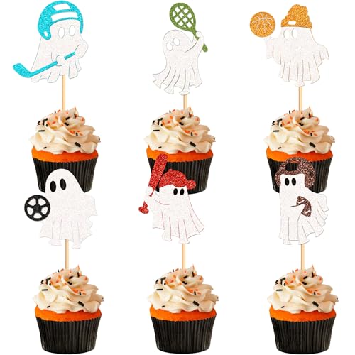 Blumomon 24 Stück Glitter Halloween Kuchen Dekoration Gespenst Cupcake Topper Sport Thema Gespenst Cupcake Topper Cartoon Gespenst Tortenaufsatz Kuchen Halloween Party Dekoration Blumomon 24 Stück Glitter Halloween Kuchen Dekoration Gespenst Cupcake Topper Sport Thema Gespenst Cupcake Topper Cartoon Gespenst Tortenaufsatz Kuchen Halloween Party Dekoration von Blumomon