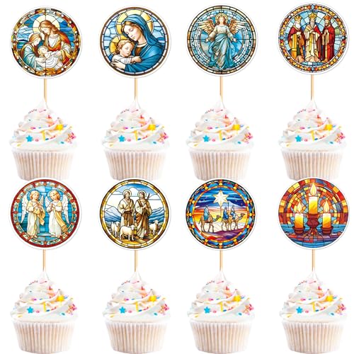 Blumomon 24 Stück Kirchenmalereien Cupcake Toppers Christlicher Engel Cupcake Dekorationen Kreuz Kuchen Dekorationen Babydusche Party Zubehö Blumomon 24 Stück Kirchenmalereien Cupcake Toppers Christlicher Engel Cupcake Dekorationen Kreuz Kuchen Dekorationen Babydusche Party Zubehö von Blumomon