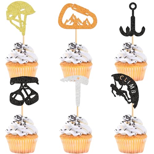 Blumomon 24 Stück Klettern Cupcake Topper Klettern Tortenaufsatz Sport Kuchen Dekoration für Bergsteigen Party Dekoration Sport im Freien Party Dekoration Blumomon 24 Stück Klettern Cupcake Topper Klettern Tortenaufsatz Sport Kuchen Dekoration für Bergsteigen Party Dekoration Sport im Freien Party Dekoration von Blumomon