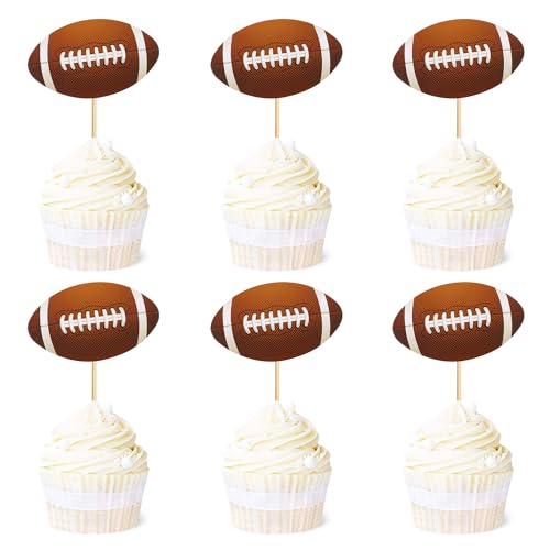 Blumomon 24 Stück Rugby Sport Kuchen Dekoration Rugby Sport Cupcake Topper Sport Themed Party Dekoration Passend Für Rugby Sportler Periphere Aktivitäten Dekoration von Blumomon