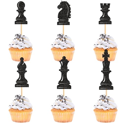 Blumomon 24 Stück Schach Cupcake Topper Schach Geburtstags Kuchen Dekoration Schach Themen Party Dekorationen Picks Schach Motto Party Dekoration Blumomon 24 Stück Schach Cupcake Topper Schach Geburtstags Kuchen Dekoration Schach Themen Party Dekorationen Picks Schach Motto Party Dekoration von Blumomon