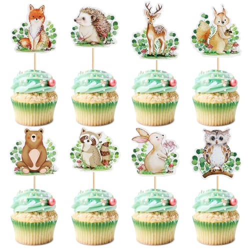 Blumomon 24 Stück Tier Kuchen Dekorationen Cartoon Tier Cupcake Topper Cartoon Tier Papier Tassen Herbst Wildlife Dekorationen, Bauernhof Wildlife Dekorationen Animal Party Dekoration Blumomon 24 Stück Tier Kuchen Dekorationen Cartoon Tier Cupcake Topper Cartoon Tier Papier Tassen Herbst Wildlife Dekorationen, Bauernhof Wildlife Dekorationen Animal Party Dekoration von Blumomon