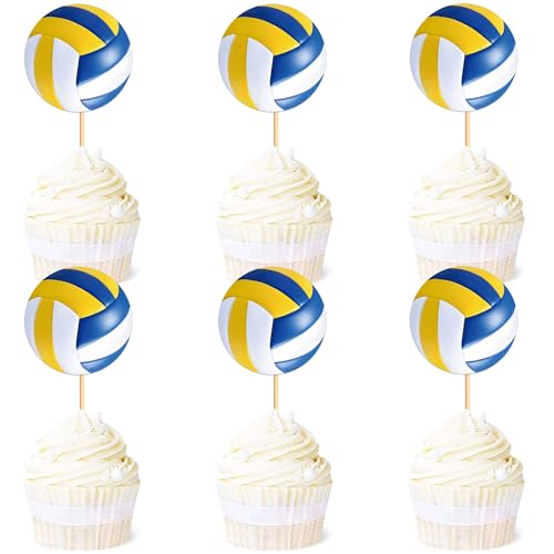 Blumomon 24 Stück Dual Front Volleyball Sport Kuchen Dekoration Volleyball Sport Cupcake Topper Sport Themed Party Dekoration Passend Für Volleyball Sportler Periphere Aktivitäten Dekoration Blumomon 24 Stück Dual Front Volleyball Sport Kuchen Dekoration Volleyball Sport Cupcake Topper Sport Themed Party Dekoration Passend Für Volleyball Sportler Periphere Aktivitäten Dekoration von Blumomon