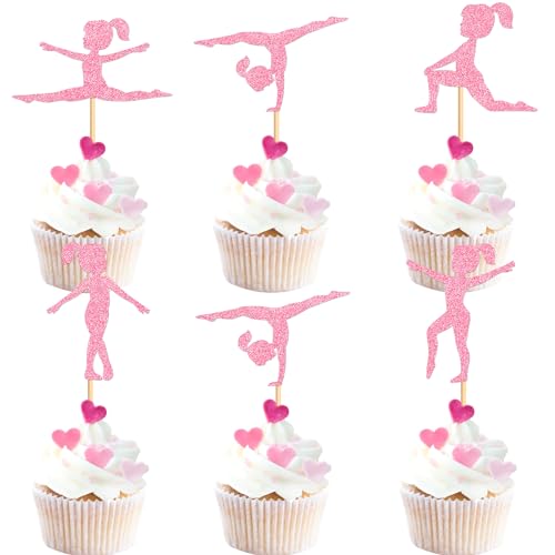 Blumomon 25 Stück Glitter Gymnastik Cupcake Toppers Mädchen Turner Cupcake Dekorationen Picks Rosa Gymnastik Sport Thema Tortendekorationen Mädchengeburtstag Geburtstag Party Supplies Blumomon 25 Stück Glitter Gymnastik Cupcake Toppers Mädchen Turner Cupcake Dekorationen Picks Rosa Gymnastik Sport Thema Tortendekorationen Mädchengeburtstag Geburtstag Party Supplies von Blumomon