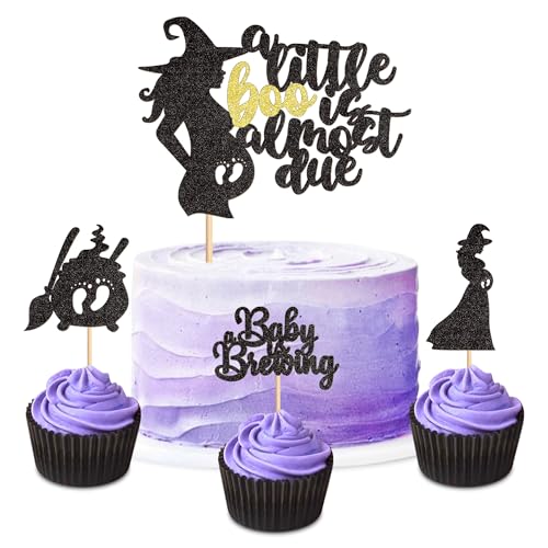 Blumomon 25 Stück Halloween Baby Geburtstag Kuchen Topper "A Little Boo Is Almost Due" Kuchendekoration Halloween Thema Geburtstag Jahrestag Babyparty Party Supplies Blumomon 25 Stück Halloween Baby Geburtstag Kuchen Topper "A Little Boo Is Almost Due" Kuchendekoration Halloween Thema Geburtstag Jahrestag Babyparty Party Supplies von Blumomon