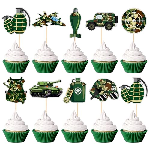 Blumomon 27pcs Army Cake Topper Camouflage Kuchen Dekoration Soldat Geburtstag Kuchen Dekoration Veteran Party Kuchen Dekoration Blumomon 27pcs Army Cake Topper Camouflage Kuchen Dekoration Soldat Geburtstag Kuchen Dekoration Veteran Party Kuchen Dekoration von Blumomon