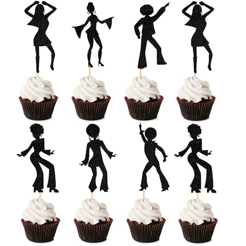 Blumomon 30 Stück 70er Jahre Disco Dance Cupcake Topper, 70er Jahre Disco Kuchen Dekorationen, Disco Cupcakes Topper, Disco Dance Musik Themenpartys, Geburtstagsfeiern, Hochzeit Party Dekorationen Blumomon 30 Stück 70er Jahre Disco Dance Cupcake Topper, 70er Jahre Disco Kuchen Dekorationen, Disco Cupcakes Topper, Disco Dance Musik Themenpartys, Geburtstagsfeiern, Hochzeit Party Dekorationen von Blumomon