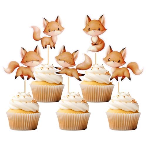 Blumomon 30 Stück Fox Cupcake Dekoration Wildlife Cupcakes Selected Fox Geburtstag Cupcakes Dekoration Happy Birthday Cupcakes Dekoration Tiere Cupcakes Top Tiere Geburtstag Thema Party Blumomon 30 Stück Fox Cupcake Dekoration Wildlife Cupcakes Selected Fox Geburtstag Cupcakes Dekoration Happy Birthday Cupcakes Dekoration Tiere Cupcakes Top Tiere Geburtstag Thema Party von Blumomon