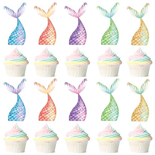 Blumomon 30 Stück Meerjungfrau Thema Cupcake Topper Geburtstagstorte Topper Unter dem Meer Party Supplies Kuchen Dekoration Ocean Theme Party Birthday Party Dekoration Supplies Blumomon 30 Stück Meerjungfrau Thema Cupcake Topper Geburtstagstorte Topper Unter dem Meer Party Supplies Kuchen Dekoration Ocean Theme Party Birthday Party Dekoration Supplies von Blumomon