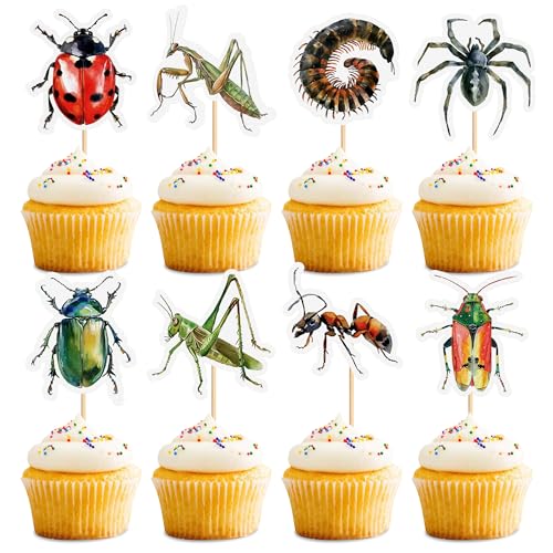 Blumomon 32 Stück Kletternde Haustier Kuchendekoration Kleine Tiere sehen lebensecht aus Kletterndes Haustier Party Dekoration Cupcake Toppers Insekten Kuchen Dekorationen Blumomon 32 Stück Kletternde Haustier Kuchendekoration Kleine Tiere sehen lebensecht aus Kletterndes Haustier Party Dekoration Cupcake Toppers Insekten Kuchen Dekorationen von Blumomon