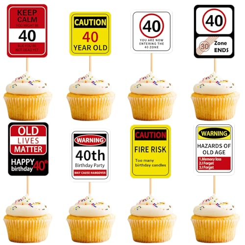 Blumomon 36 Stück 40. Happy Birthday Cupcake Topper Happy 40 Cupcake Dekoration Cheers to 40 Years Kuchendekoration für 40. Geburtstag Party Dekoration 40. Jahrestag Kuchendekoration Blumomon 36 Stück 40. Happy Birthday Cupcake Topper Happy 40 Cupcake Dekoration Cheers to 40 Years Kuchendekoration für 40. Geburtstag Party Dekoration 40. Jahrestag Kuchendekoration von Blumomon